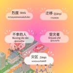 คำศัพท์ภาษาจีนเกี่ยวกับแผ่นดินไหว