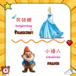 ตัวละครและตัวการ์ตูนชื่อดังในภาษาจีน