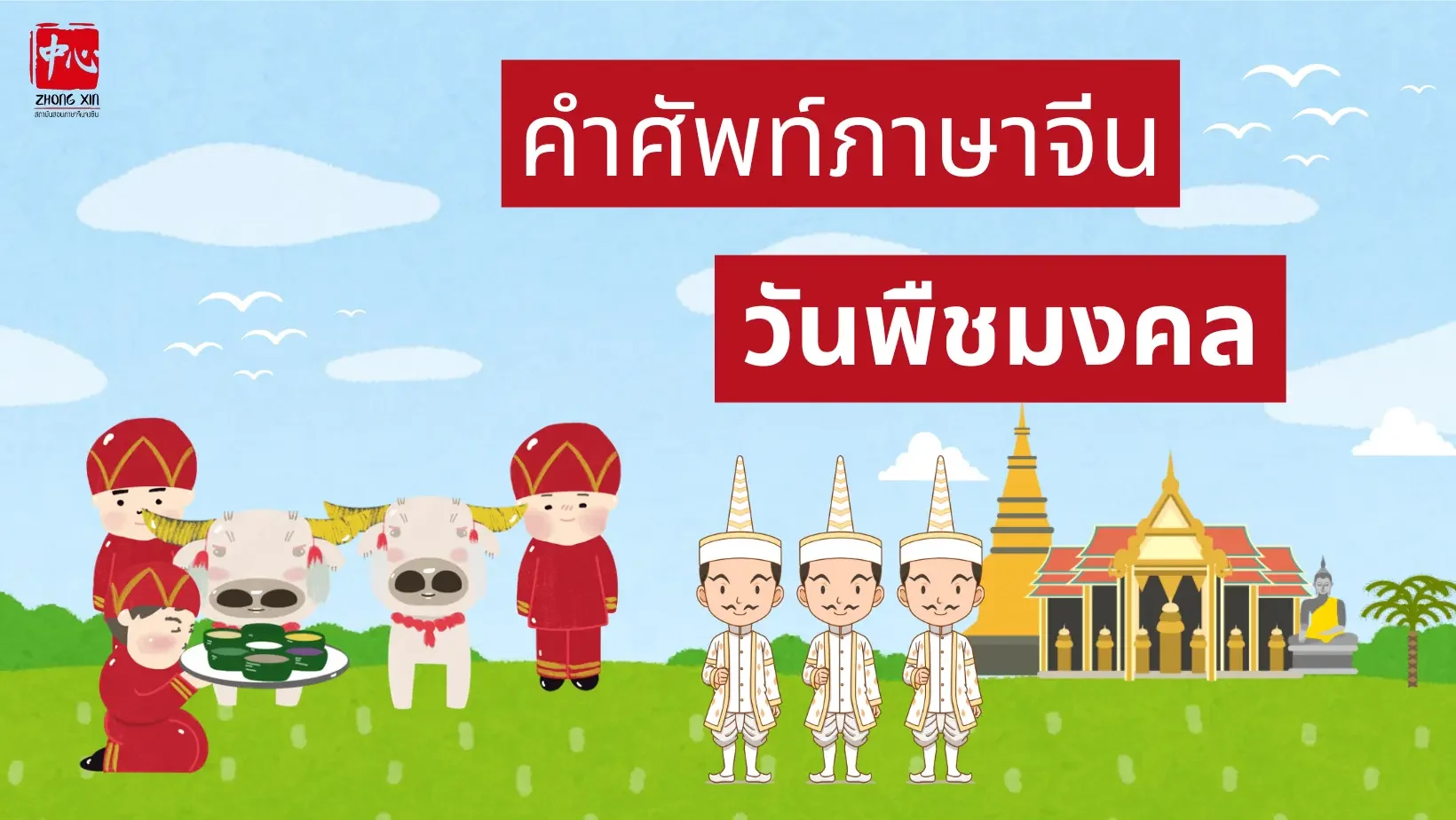 คำศัพท์ภาษาจีนน่ารู้เกี่ยวกับวันพืชมงคล