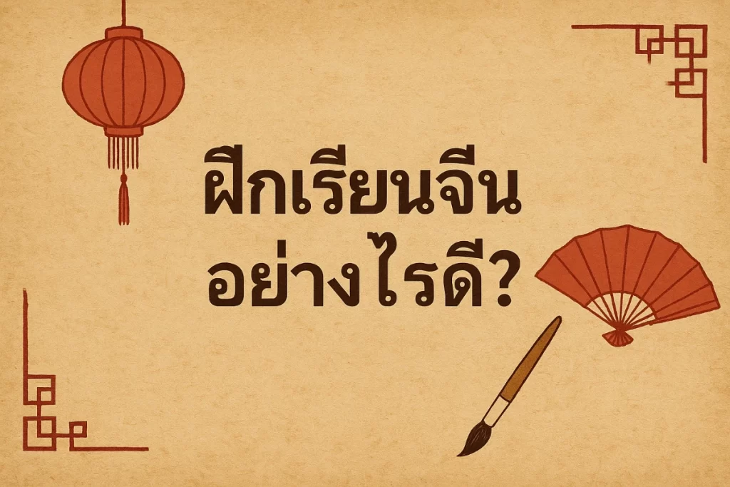 ไม่มีพื้นฐานภาษาจีน เริ่มเรียนอย่างไรดี?
