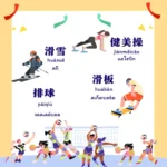 คำศัพท์ภาษาจีนเกี่ยวกับกีฬา