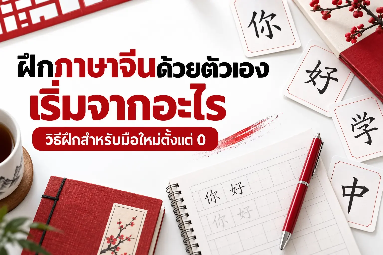 ฝึกภาษาจีนด้วยตัวเอง เริ่มจากอะไร? วิธีฝึกสำหรับมือใหม่ตั้งแต่ 0